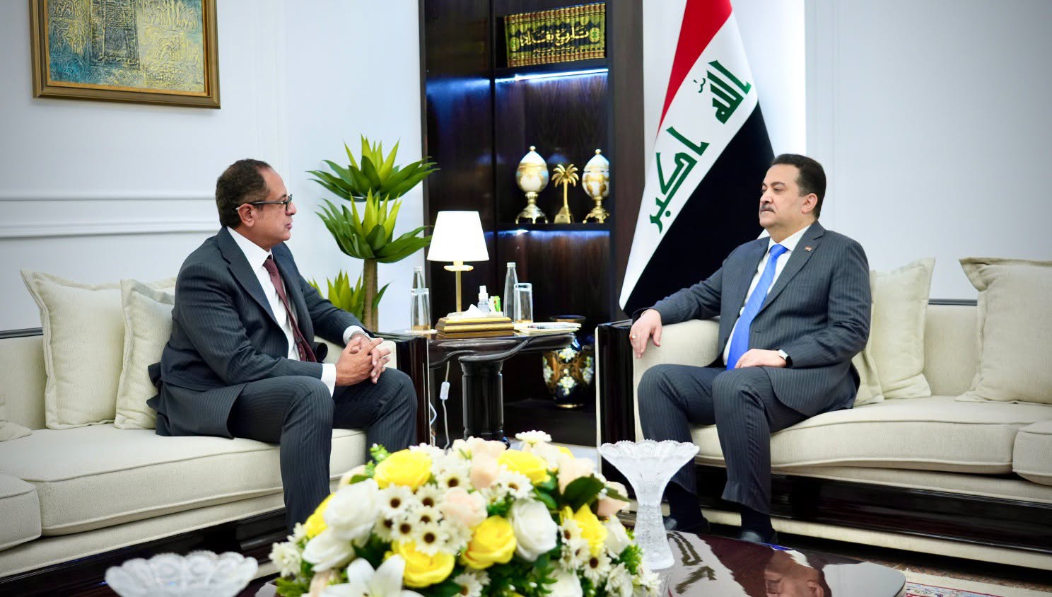السوداني يبحث إيصال النفط الخام العراقي إلى مصانع البتروكيماويات المصرية