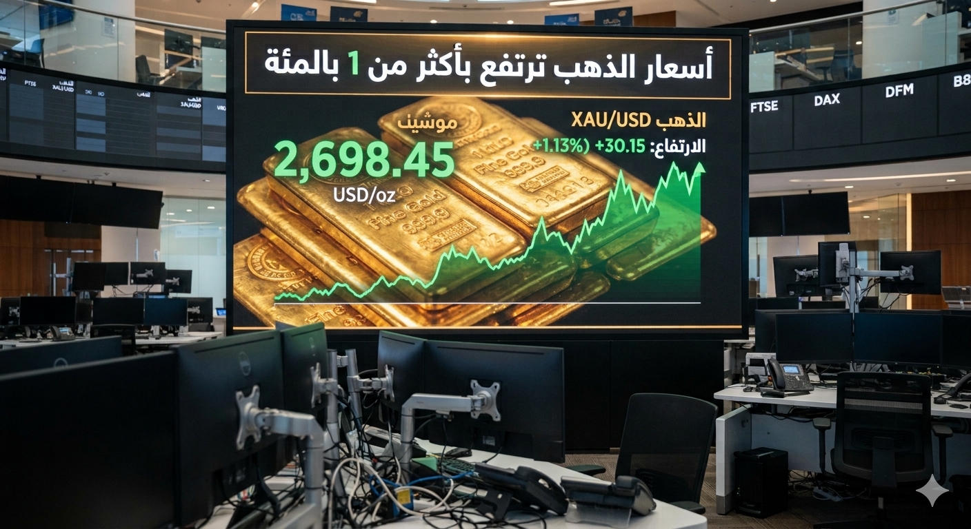 أسعار الذهب ترتفع بأكثر من 1 بالمئة