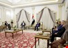السوداني يبحث تنسيق العمل الحكومي والنيابي مع الخزعلي والموسوي