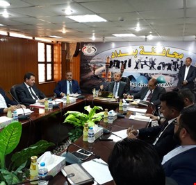 محافظ بغداد يوجه بأعداد كشوفات مستعجلة لاعادة تشغيل مشروع ماء القعقاع في المحمودية