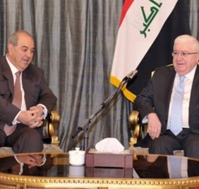 معصوم وعلاوي يؤكدان الالتزام بإجراء الانتخابات في موعدها المحدد