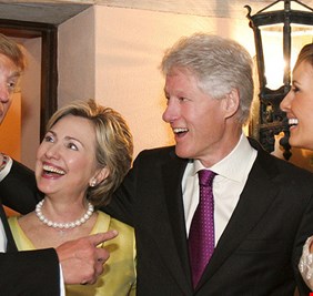 هيلاري وترامب قبل الحرب على سدة الرئاسة!