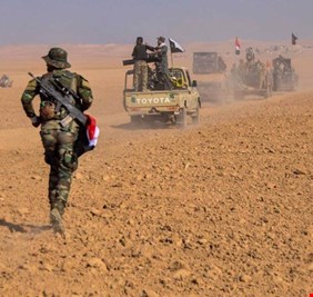 الحشد الشعبي يبدأ  قطع الطريق الرئيسي بين الموصل وتلعفر