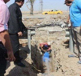 تأهيل مجمع ماء بسعة انتاج  200 متر مكعب في ابو غريب