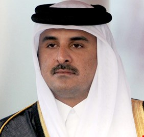 من كتب خطاب أمير قطر