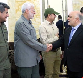 الان رئيس الوزراء يعقد اجتماع مع قيادات الحشد الشعبي وبحضور الشيخ قيس الخزعلي وهادي العامري