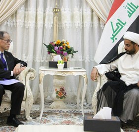 قيس الخزعلي للسفير الياباني : موقفنا من السعودية مرهون بهذا الامر