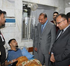 محافظ بغداد يفتتح ردهة الحروق في مستشفى الكرامة التعليمي.