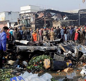 محافظ بغداد يوجه بارسال فرق مختصة لجرد الاضرار الناجمة عن تفجيرات علوة جميلة .