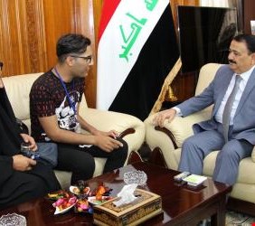 وزير الدفاع يتكفل بعلاج البطل احمد جاسم محمد