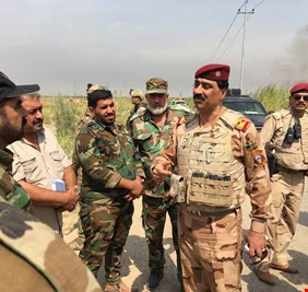 بالفيديو كيف يتحدث أحد قادة الجيش العراقي عن الحشد الشعبي في معركة تحرير عكاشات ؟