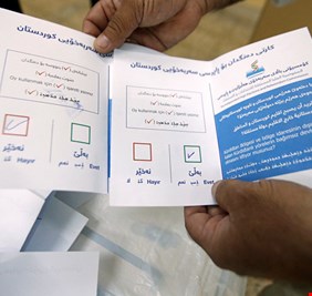 النتائج الأولية للاستفتاء: تأييد لإعلان انفصال إقليم كردستان