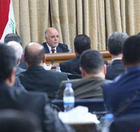 العبادي من البرلمان : سنفرض حكم السلطة الاتحادية بقوة الدستور في كردستان