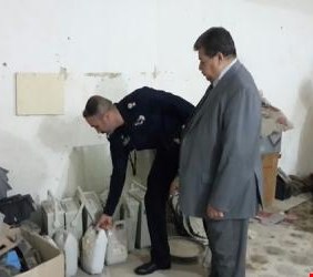 مفتشية الداخلية: ضبط مواد متفجرة ومقذوفات حربية مخبئة تحت مركز شرطة بالأنبار