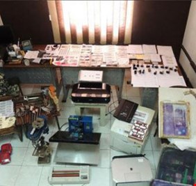 ضبط مطبعة لتزوير العملة العراقية في منطقة باب المعظم ببغداد