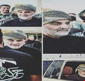 بالفيديو : قاسم سليماني في البو كمال والمقاتلون العراقيون يلقون الهوسات ترحيباً به