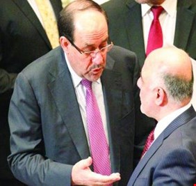 مصادر : مشادة كلامية بين العبادي والمالكي حول الحرب على الفساد