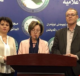 الدملوجي تطالب بمحاسبة ناشري خبر  احالة نواب رئيس الجمهورية للقضاء