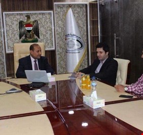 محافظ بغداد ومدير المشاريع السياحية الإيراني يبحثان تنفيذ المشاريع الخدمية في العاصمة.