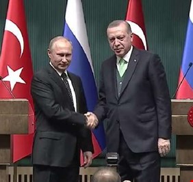 بوتين وأردوغان يبحثان سوريا والقدس و