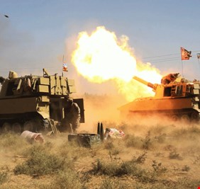 الحشد يحبط اعتداءاً عنيفاً لـ”داعش” استخدم فيه انغماسيون وطائرة مسيرة على الحدود