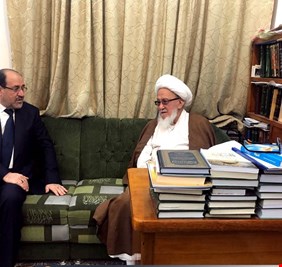 مرجعية النجف تستقبل المالكي وتناقش معه التطورات الأمنية والسياسية وسلاح الحشد الشعبي