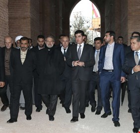 بارزاني يقحم اسم المرجع الأعلى ويقول: نحن مستعدون للعمل حسب توجهات السيد السيستاني !