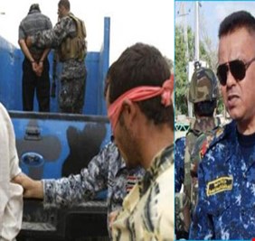 بالصور ضابط في الشرطة العراقية يكشف معملاً لتكرير النفط المهرب في الأنبار ويعتقل العاملين فيه