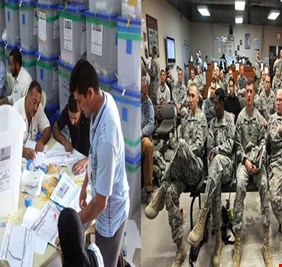 انباء صحفية عن سعي التحالف الأميركي للإشراف على الانتخابات في المناطق السنية