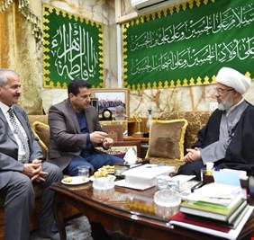 وزير الداخلية في كربلاء للاطمئنان على ممثل السيستاني