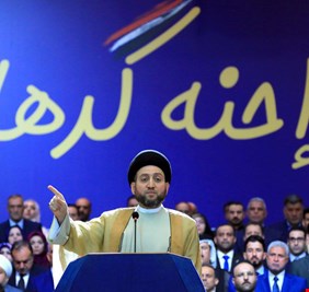 من دار مغتصبة .. الحكيم يطلق حملته الانتخابية تحت شعار : ( احنه كدها كدها) !!