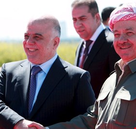 صحيفة تؤكد ان حزب بارزاني اصبح الحزب الأشد دعما للعبادي بين جميع الأحزاب الكردية !