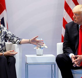 ترامب يدعو ماي إلى اتفاق شامل جديد حول إيران