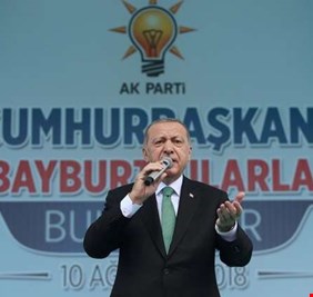 أردوغان: رغم الهجمات سنختتم 2018 بنسبة قياسية في النمو