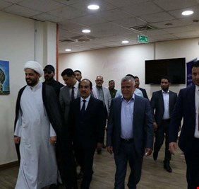 هادي العامري يزور مفوضية الانتخابات ويعلن تضامنه معها