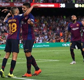 برشلونة يمطر شباك ضيفه هويسكا بالأهداف