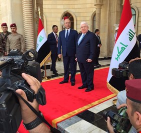 بالصور .. مراسم تسلم برهم صالح منصب رئاسة الجمهورية