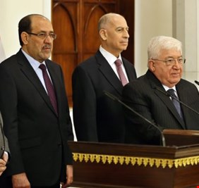 مرسوم جمهوري باحالة معصوم والمالكي والنجيفي وعلاوي الى التقاعد