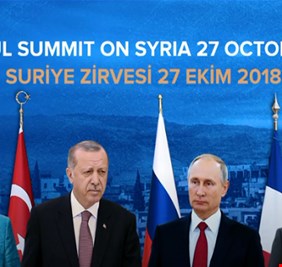 القمة الرباعية تؤكد على حل سياسي في سوريا وترحب بالاتفاق حول إدلب