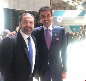 صورة للحريري مع تميم بن حمد تثير الجدل