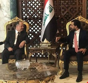 استقبال بارزاني من قبل الحلبوسي يثير موجة من الانتقادات