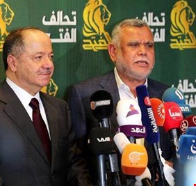 العامري يسعى لضم البرزاني الى تحالف البناء سعياً لتجاوز 