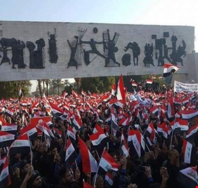 التيار الصدري: التجمع في ساحة التحرير اليوم ليس للتظاهر والاحتجاج