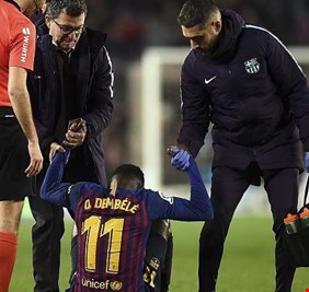 برشلونة يخسر جهود ديمبلي بسبب الإصابة