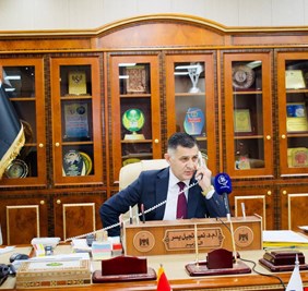 في خطوة لإعادة الحياة الى المناطق المحررة: وزير الاتصالات يؤمن أول مكالمة هاتفيه مع قضاء حديثة