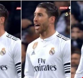 بعد هدف سواريز الثالث في مباراة الكلاسيكو أمس، الكاميرات تظهر الكابتن راموس وهو يتوسل !