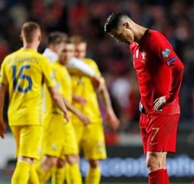 تعثر رونالدو والبرتغال أمام أوكرانيا بقيادة المدرب شيفتشينكو