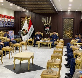 د.عدنان الاسدي يزور قيادة قوات الشرطة الاتحادية