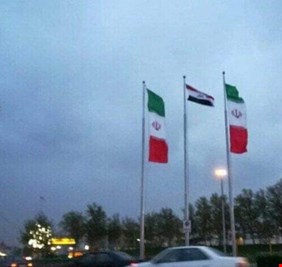 بالحب والشكر والعرفان، وليس بالحرب والعدوان ..العلم العراقي يرتفع في سماء إيران..