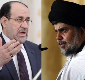 لأول مرة المالكي يدافع عن الصدر : لا نقبل الاساءة للسيد مقتدى الصدر !